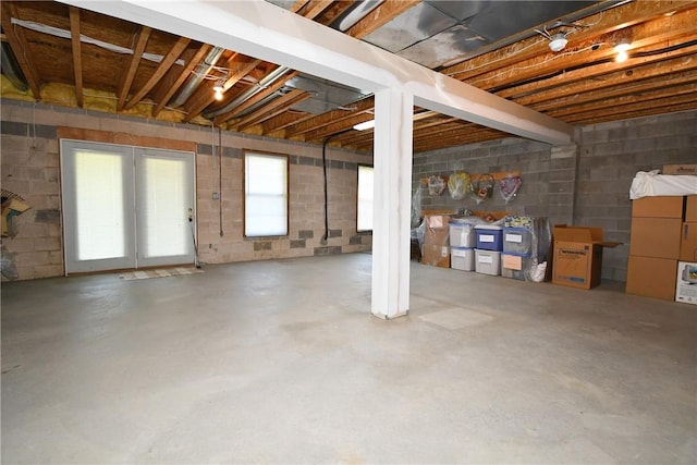 1065 Duncan Ln, Whitehall, PA 15236 - below grade area with concrete block wall