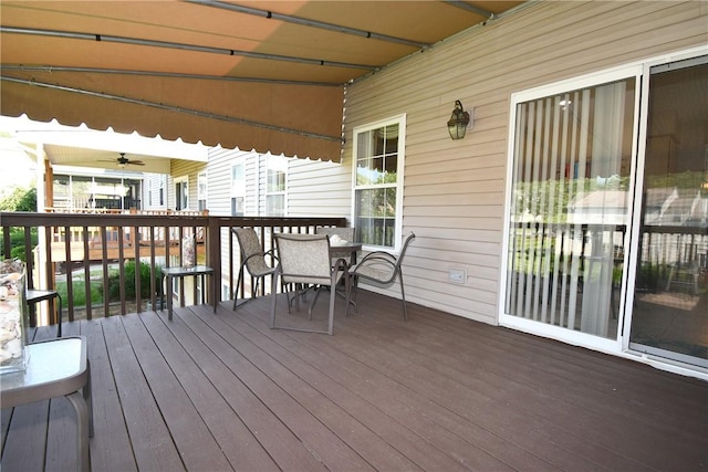 1065 Duncan Ln, Whitehall, PA 15236 - deck featuring outdoor dining space and ceiling fan