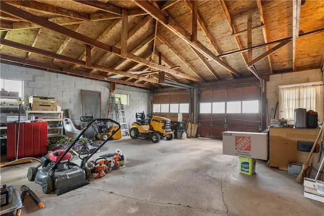 108 Dave St, Daugherty Twp, PA 15066 - garage with concrete block wall