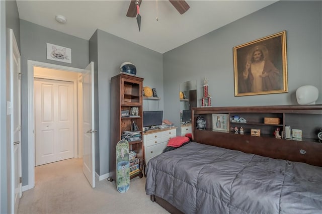 812 Theda Dori St, Cranberry Twp, PA 16066 - bedroom featuring light carpet and ceiling fan