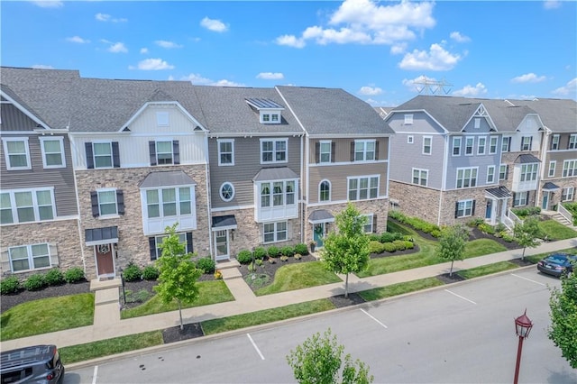 812 Theda Dori St, Cranberry Twp, PA 16066 - view of front of house with stone siding and a residential view