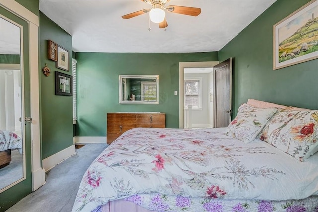 432 Kenmont Ave, Mt Lebanon, PA 15228 - bedroom featuring carpet flooring and ceiling fan