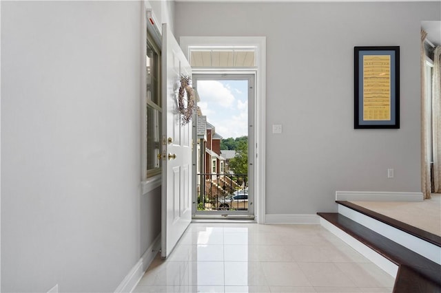 228 Highpointe Dr, Pittsburgh, PA 15220 - foyer featuring baseboards and light tile patterned floors