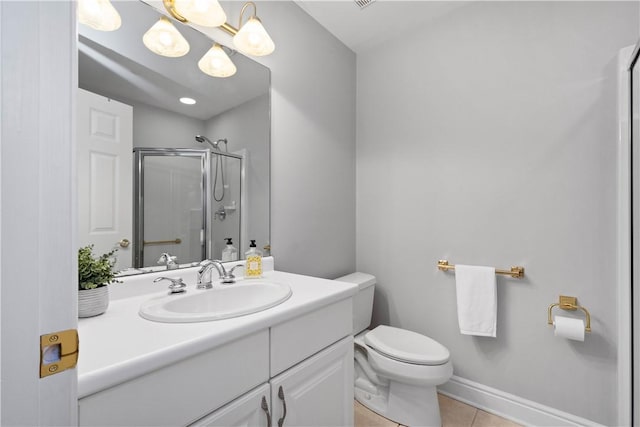 228 Highpointe Dr, Pittsburgh, PA 15220 - bathroom with a stall shower, tile patterned floors, and vanity