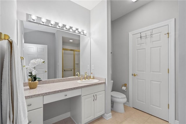 228 Highpointe Dr, Pittsburgh, PA 15220 - bathroom with vanity, a stall shower, and tile patterned flooring