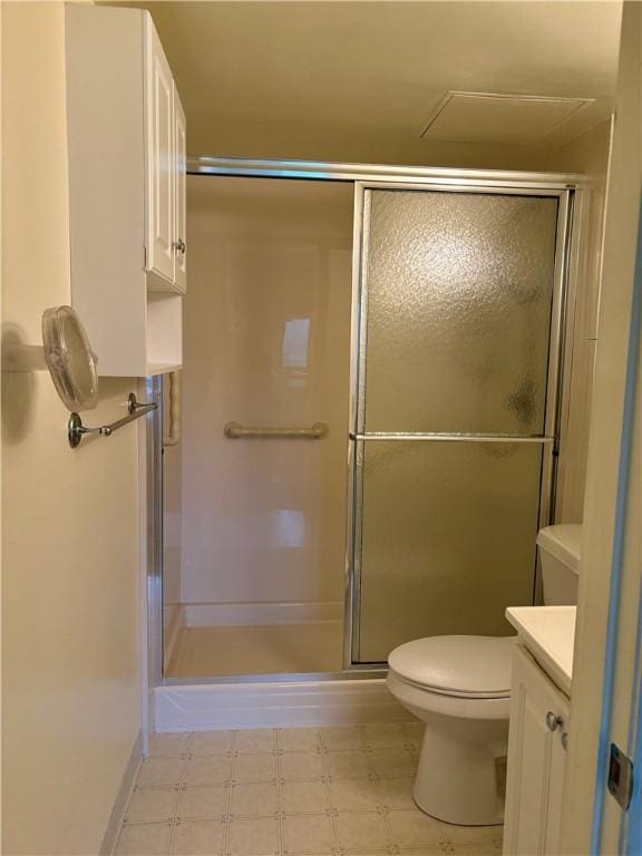 1987 Centurion Dr Unit 509, Forest Hills Boro, PA 15221 - bathroom with vanity, a stall shower, and tile patterned floors