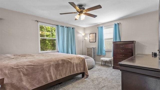 341 E Mcmurray, Peters Twp, PA 15317 - bedroom featuring light colored carpet and ceiling fan