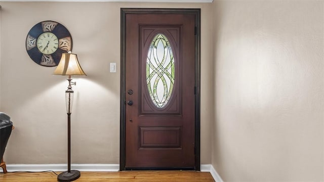 341 E Mcmurray, Peters Twp, PA 15317 - foyer entrance with baseboards and wood finished floors