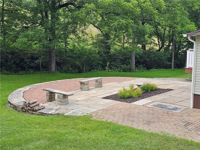 170 Laidleys Run Rd, West Finley, PA 15376 - view of grassy yard with a patio