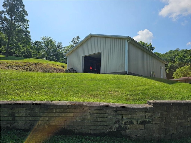 170 Laidleys Run Rd, West Finley, PA 15376 - view of pole building with a lawn