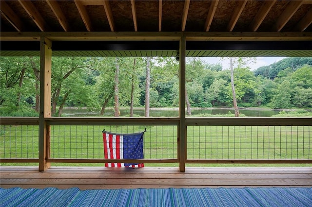 214 Youngs Ln, Sugarcreek, PA 16323 - view of wooden deck