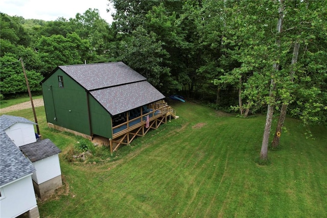 214 Youngs Ln, Sugarcreek, PA 16323 - view of subject property with a heavily wooded area