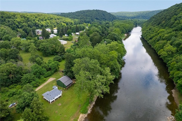 214 Youngs Ln, Sugarcreek, PA 16323 - aerial view of a large body of water and a heavily wooded area