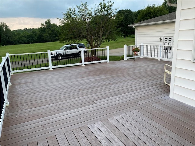 39 Hogue Rd, West Middlesex Boro, PA 16159 - wooden deck featuring a lawn