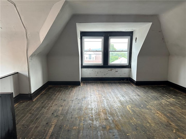 1532 Orangewood Ave, Beechview, PA 15216 - additional living space featuring hardwood / wood-style flooring and vaulted ceiling