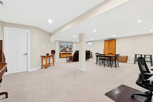 106 High Pointe Dr, Chartiers, PA 15301 - dining space with light carpet and recessed lighting