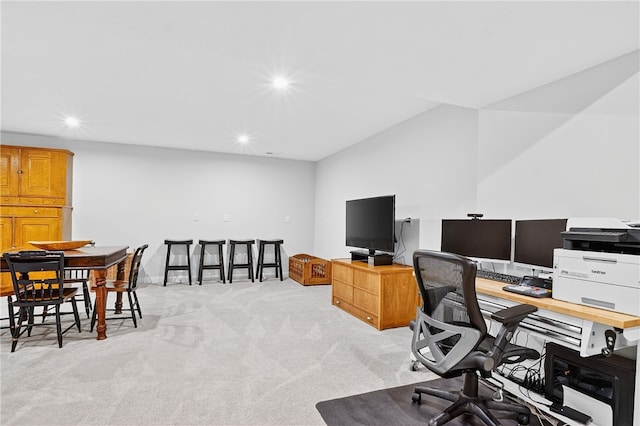 106 High Pointe Dr, Chartiers, PA 15301 - home office with light carpet and recessed lighting
