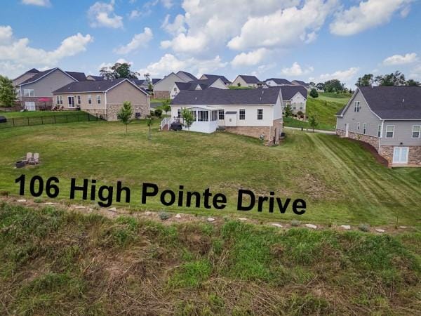 106 High Pointe Dr, Chartiers, PA 15301 - rear view of house featuring a residential view