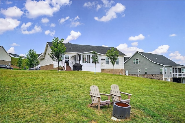 106 High Pointe Dr, Chartiers, PA 15301 - back of property featuring a yard