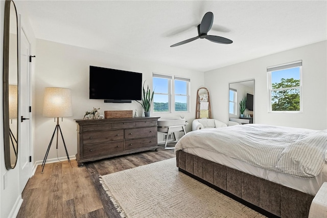 1206 Carla Dr, Blawnox, PA 15238 - bedroom with wood finished floors and a ceiling fan