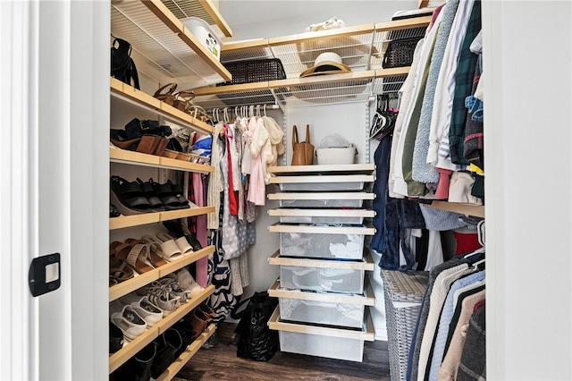 1206 Carla Dr, Blawnox, PA 15238 - walk in closet featuring wood finished floors