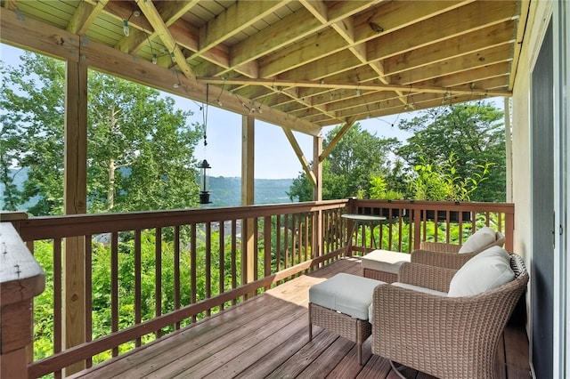 1206 Carla Dr, Blawnox, PA 15238 - wooden terrace with a water view
