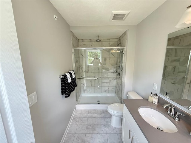 173 Lockheed Dr, Moon/Crescent Twp, PA 15108 - full bath with a stall shower, vanity, and tile patterned floors