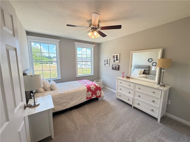 173 Lockheed Dr, Moon/Crescent Twp, PA 15108 - carpeted bedroom featuring baseboards and a ceiling fan