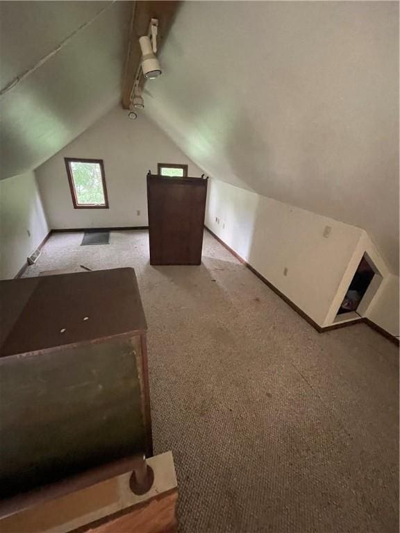 262 Twin Bridges Rd, Charleroi Boro, PA 15022 - bonus room with lofted ceiling and carpet floors