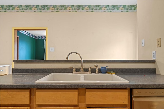 213 Pennsylvania Ave, Emsworth, PA 15202 - kitchen featuring dishwasher and dark countertops