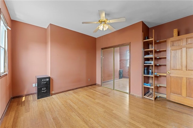 213 Pennsylvania Ave, Emsworth, PA 15202 - unfurnished bedroom featuring light wood finished floors and a ceiling fan