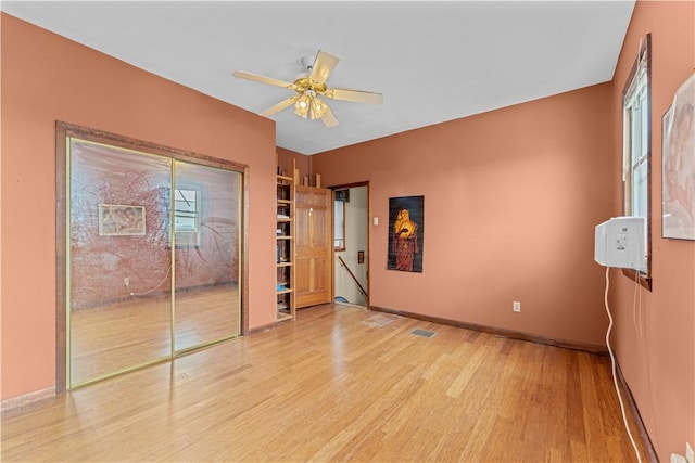 213 Pennsylvania Ave, Emsworth, PA 15202 - unfurnished bedroom with wood finished floors and a ceiling fan
