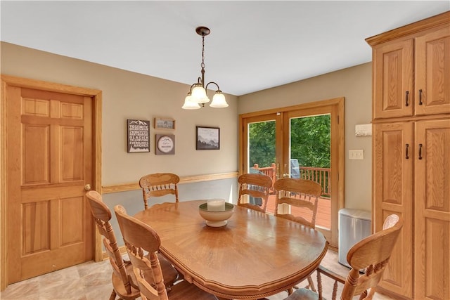 115 Barrett Dr, Brighton Twp, PA 15009 - dining space with french doors