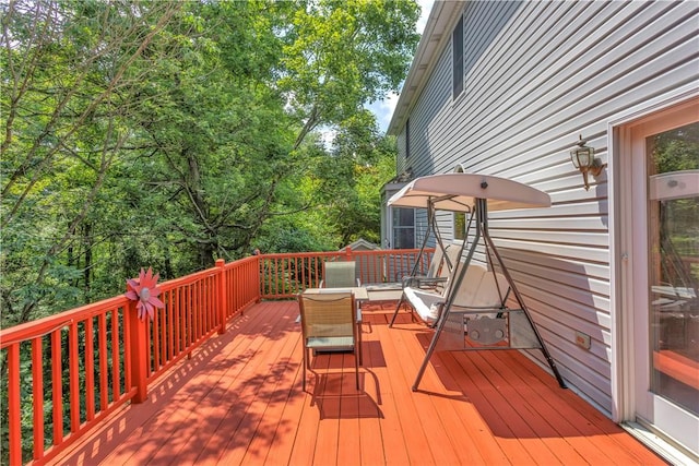 115 Barrett Dr, Brighton Twp, PA 15009 - view of wooden terrace