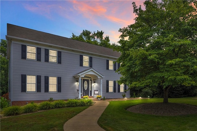 115 Barrett Dr, Brighton Twp, PA 15009 - colonial home featuring a front yard