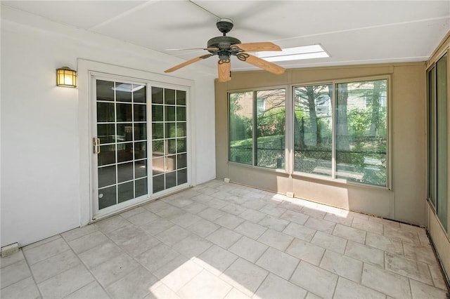 1308 Heather Heights Dr, Mccandless, PA 15101 - unfurnished sunroom featuring a skylight