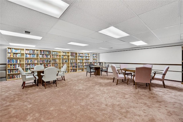 2120 Greentree Rd Unit 610E, Pittsburgh, PA 15220 - carpeted dining room featuring a paneled ceiling and built in shelves