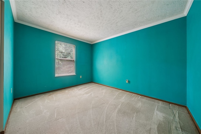 437 Shady Ridge Dr, Monroeville, PA 15146 - carpeted spare room featuring crown molding and a textured ceiling
