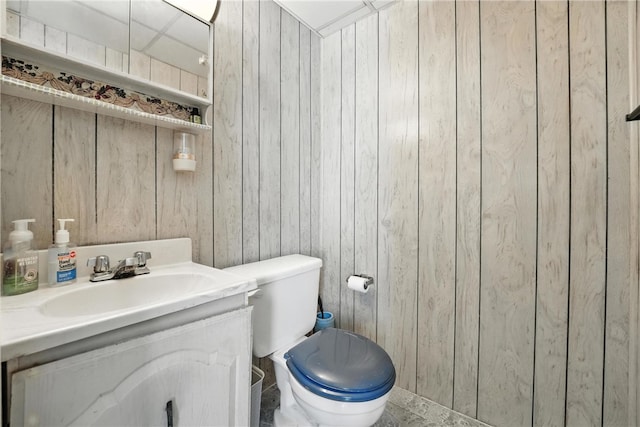 339 E Market St, Mercer Boro, PA 16137 - bathroom with vanity and wooden walls