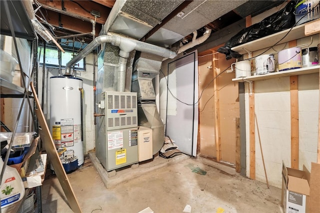 231 E N St, Mercer Boro, PA 16137 - utility room featuring water heater and heating unit