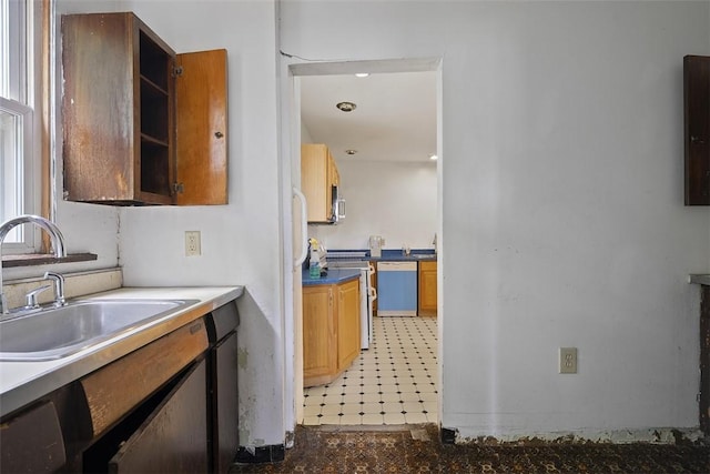 849 Hiland Ave, Coraopolis, PA 15108 - kitchen featuring dishwasher, light flooring, and electric stove
