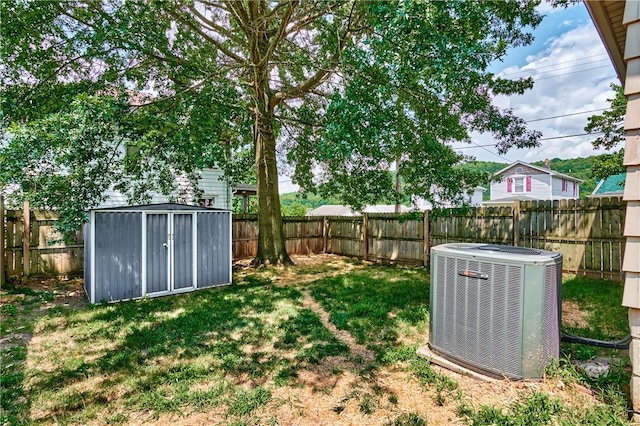 200 38th St, Beaver Falls, PA 15010 - fenced backyard featuring a storage shed