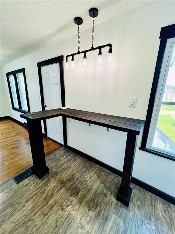26 Wilmac St, South Union Twp, PA 15401 - unfurnished office with wood finished floors and a textured ceiling