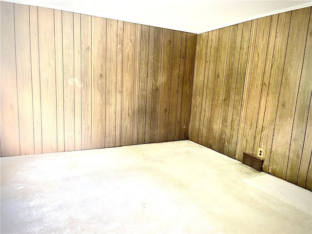 1017 Johnston Ave, Kittanning Boro, PA 16201 - carpeted empty room featuring wood walls