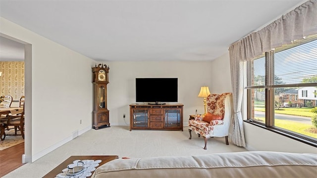 11 Sunnycrest Dr, Cecil, PA 15321 - carpeted living room with baseboards
