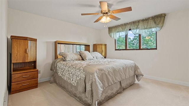 11 Sunnycrest Dr, Cecil, PA 15321 - bedroom with light carpet and a ceiling fan