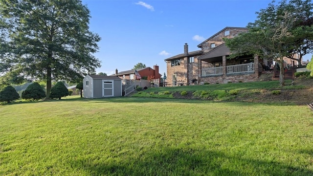 11 Sunnycrest Dr, Cecil, PA 15321 - view of grassy yard featuring a storage unit
