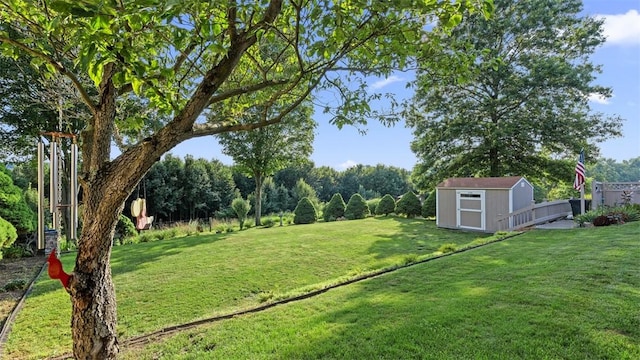 11 Sunnycrest Dr, Cecil, PA 15321 - view of green lawn with a storage unit