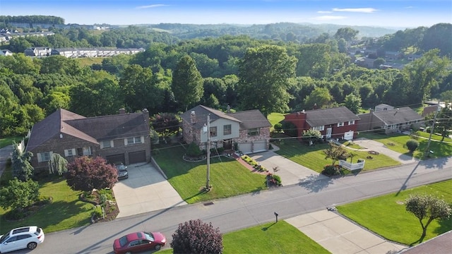 11 Sunnycrest Dr, Cecil, PA 15321 - aerial perspective of suburban area with a forest