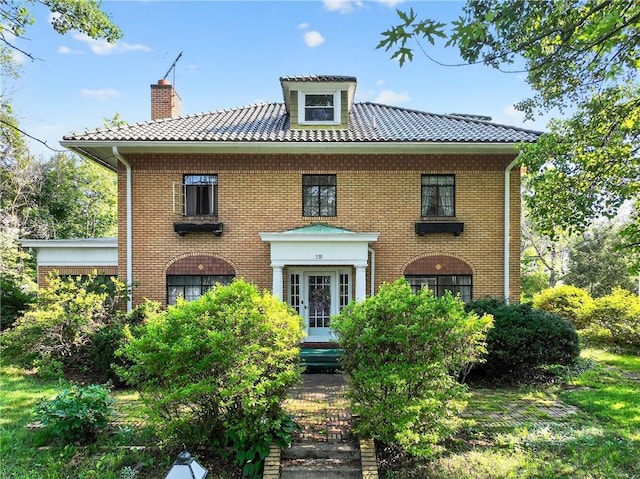 510 7th St, Patterson Heights, PA 15010 - colonial home featuring brick siding and a chimney